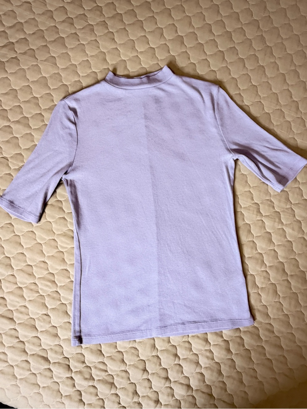 a new day Lavender Short-Sleeve Mock Neck Tee